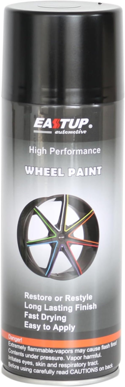 Premium -Satin Black Wheel Paint - Brilliant Finish, High Durability, Fade-resistant, Quick Drying Rim Coating