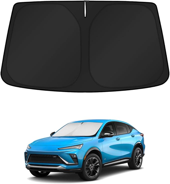 KUST Windshield Sun Shade for Buick Envista 2024 2025 2026 Window Accessories Shade Sun Visor Cover Foldable Block UV Rays