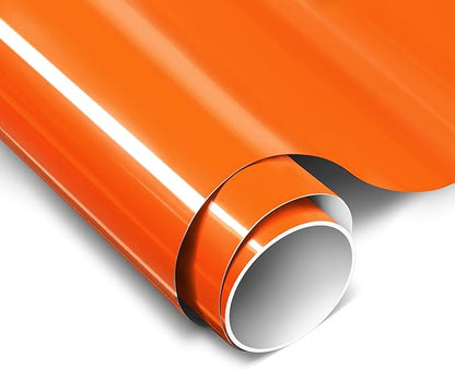 ColorFusion PPF by VViViD, Gloss Fluorescent Orange Dry Apply PPF Vinyl Car Wrap Roll 1ft x 5ft