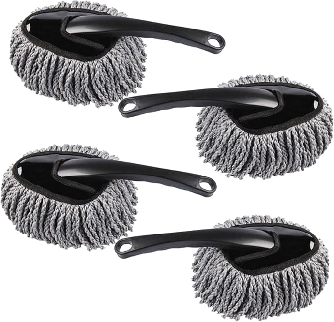 Wakauto 4 Wash Brush Car Cleaning Tool Car Wash Brush Vehicle Cleaning Duster Mini Small