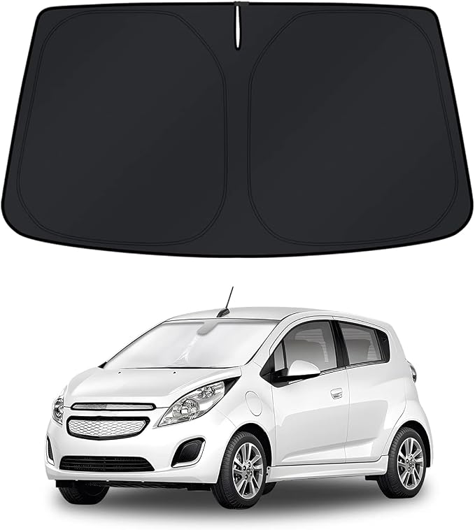 KUST Windshield Sun Shade for Chevy Spark 2013-2014 2015 2016 Window Accessories Shade Sun Visor Cover Foldable Block UV Rays