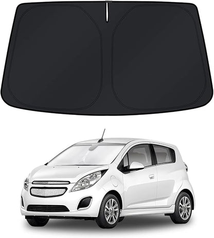 KUST Windshield Sun Shade for Chevy Spark 2013-2014 2015 2016 Window Accessories Shade Sun Visor Cover Foldable Block UV Rays