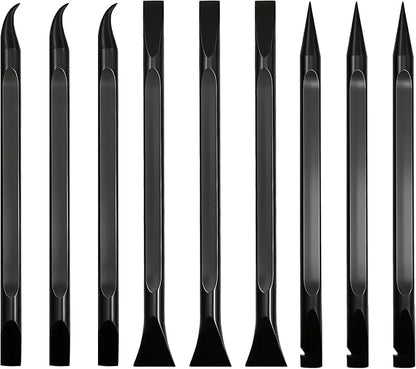 Car Detailing Pick Set, 3 Different Crevice Cleaning Tool for Tight Spaces, Easy to Remove Stickers, Labels, Oil Stains, Food, Dirt (Black) | Car Crevice Cleaning Tool for Clean Small Narrow Spaces and Gaps
