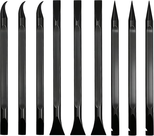 Car Detailing Pick Set, 3 Different Crevice Cleaning Tool for Tight Spaces, Easy to Remove Stickers, Labels, Oil Stains, Food, Dirt (Black) | Car Crevice Cleaning Tool for Clean Small Narrow Spaces and Gaps