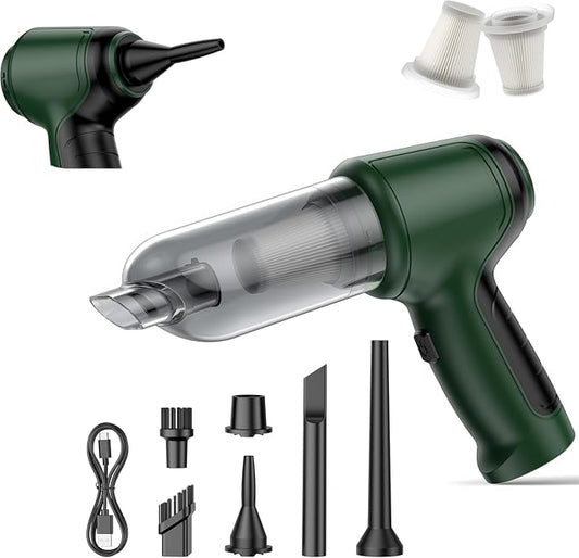 Handheld Car Vacuum - 15000Pa Cordless Wet/Dry, 120W High Power with Complete Accessory Kit for Cars, Pet Hair, Home & Office