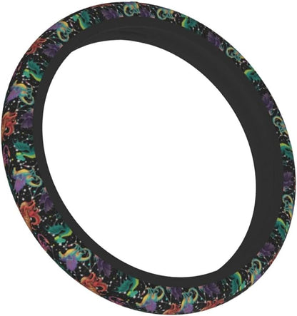 Dragon Steering Wheel Covers Non Slip Neoprene Universal 15 Inch Steering Wheel Protector Car Cover for Men Women