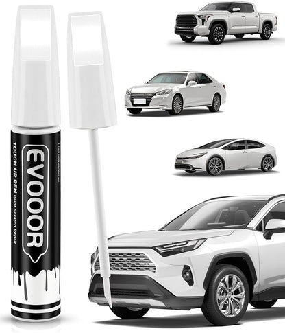 070 Blizzard Pearl Tricoat Touch Up Paint Compatible with Toyota Exact Match 2 in 1 Touch up Paint for Chips and Nicks Repair