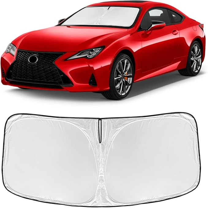 for Lexus RC Windshield Sun Shade 2021-2026 4 Layers Car Sunshades Front Windows Shade Cover Custom Fit RC 250T Shade Blocks UV Rays Car Accessories