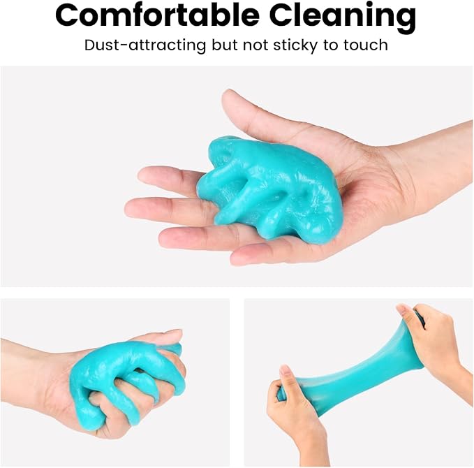 Car Cleaning Gel Car Cleaning Putty Car Putty Auto Detailing Tools Car Slime Cleaner Dust Cleaning Gel for Car Interior Cleaner Car Cleaning Supplies Cleaning Kit Car Accessories Blue