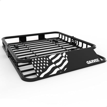 GarveeLife 46" x 36" Universal Roof Rack Cargo Carrier Basket, 200 Lbs Capacity Rooftop Cargo Rack, Car Top Luggage Holder Basket Heavy Duty for SUVs, Trucks, Vehicles