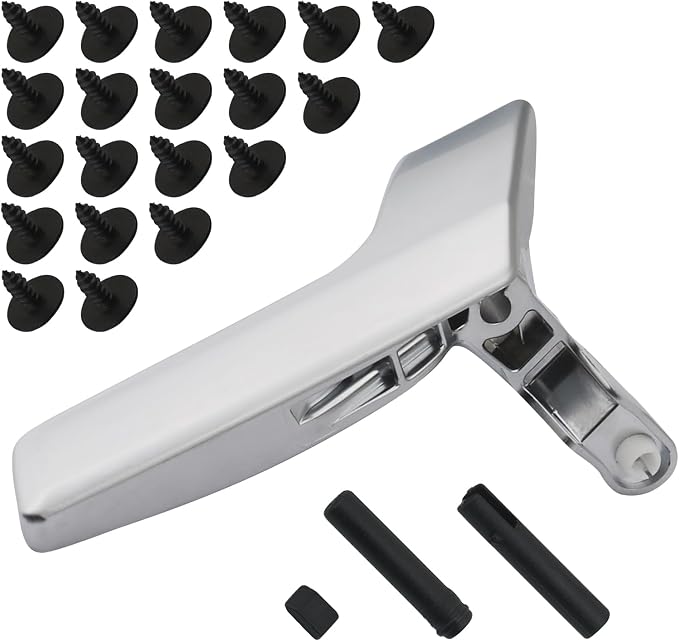 Metal Interior Door Handle Repair Kit | Compatible with Mercedes-Benz W204 X204 C230 C250 C280 C300 C63 GLK250 GLK280 GLK300 | Inside Inner Front or Rear Right Passenger Side Door Lever Matter Sliver