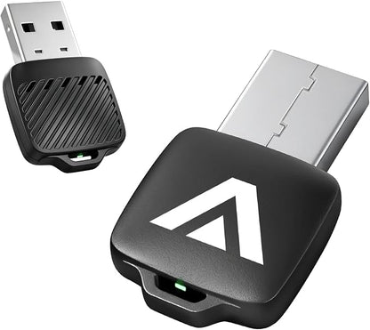C6 Mini Wireless CarPlay Android Auto Adapter for iPhone & Android Phone, 2-in-1 Dongle, 70% Smaller Mini Design with Cooling Vents, Dual 5G Chips 5.8GHzWiFi, Auto-Connect for Factory Wired Cars 2016+