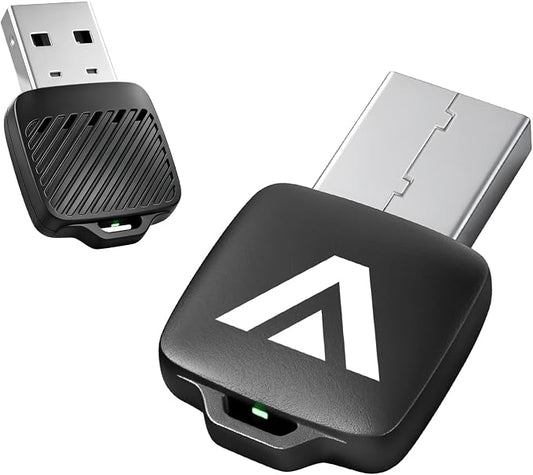 C6 Mini Wireless CarPlay Android Auto Adapter for iPhone & Android Phone, 2-in-1 Dongle, 70% Smaller Mini Design with Cooling Vents, Dual 5G Chips 5.8GHzWiFi, Auto-Connect for Factory Wired Cars 2016+