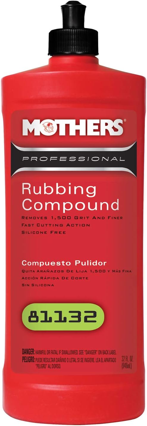 Mothers 81132 Professional Rubbing Compound - 32 oz.