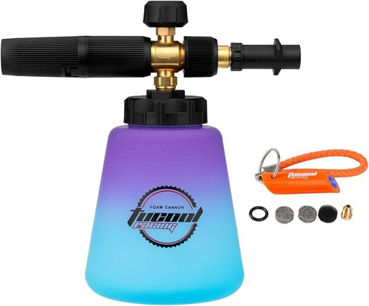 Foam Cannon for Karcher K Series, Adjustable Snow Foam Lance, Compatible with Karcher’s K2/K3/K4/K5/K6/K7 Pressure Washer (Karcher K2-K7 Blue to Purple)