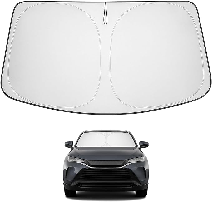 Proadsy 2026 Upgrade Front Windshield Sun Shade Foldable Sunshade Protector Custom Fit 2021-2024 Venza, LE, XLE, Limited, SUV Accessories