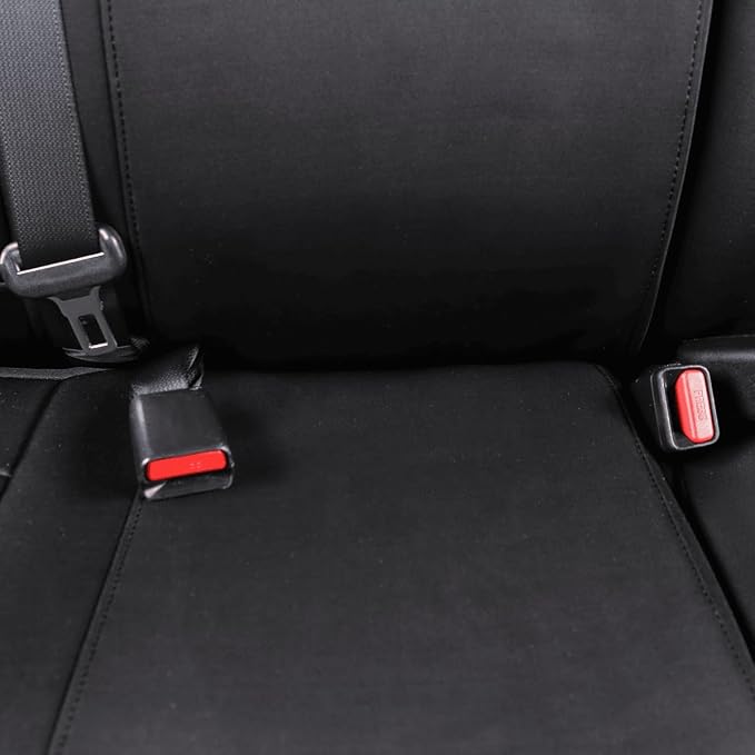 EKR Custom Fit Tacoma Front Car Seat Covers for Toyota Tacoma (Petrol & Hybrid) 2024 2025 2026 Double cab SR/SR5/TRD Sport/TRD Off-Road/Limited - Front Row Only,Neoprene (Black)