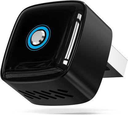 Mini Wireless CarPlay Adapter for iPhone/Android Auto, 2-in-1 Wired to Wireless Car Dongle, One-Click Switch, 5s Auto Reconnect, 5.8GHz WiFi+Bluetooth5.4, Compatible with iOS10+/Android10+，Black