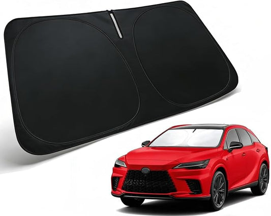 Windshield Sun Shade for 2023-2026 Lexus RX350 RX350F Sport RX350L Accessories, Car Front Window Sun Visor Protector & Heat Shield | 240T Sunshade Protection Blocks UV Rays
