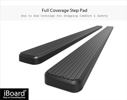 APS Running Boards (Nerf Bars Side Steps Step Bars) Compatible with Nissan Pathfinder 2005-2012 (Black Powder Coated 4 inches)