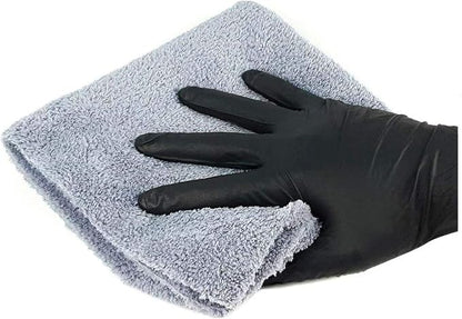 Kingsheep Edgeless Microfiber Towel Car Drying Wash Buffing 6Pack 16"x16" Ultra Plush 450gsm Detailing Cloth (Gray)