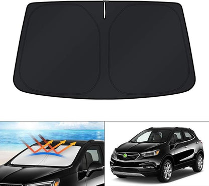 KUST Windshield Sun Shade for 2013-2019 Buick Encore Accessories Custom Fit Sunshade Window Sun Visor Protector Foldable Blocks UV Rays Keep Your Car Cooler