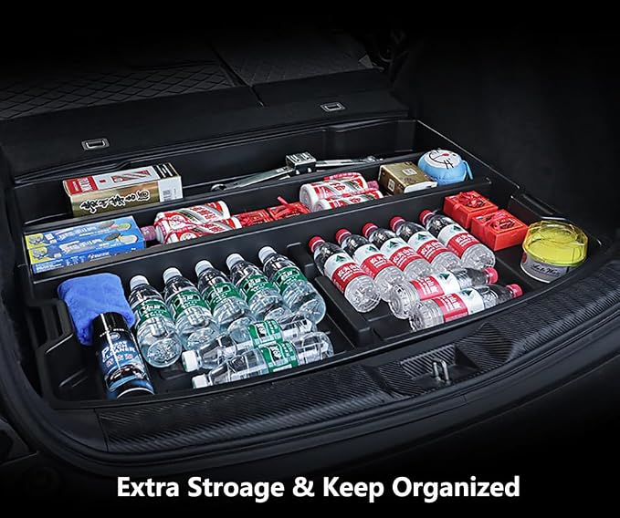 For 2017-2022 Honda CR-V Trunk Hidden Storage Box, CRV Insert Cargo Rear Hatch Specific Organizer, SUV Extra Space fits CR-V EX EX-L LX Touring Under Cargo Floor Storage Bins Accessories