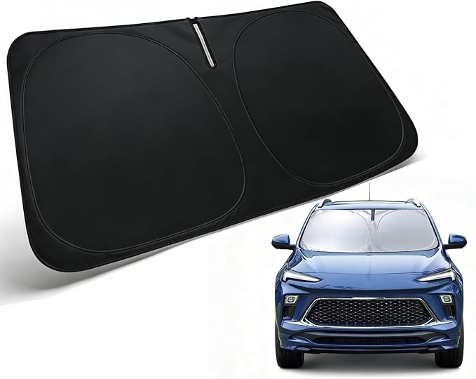 Windshield Sun Shade for 2020-2026 Buick Encore GX Accessories | Car Front Window Sun Visor Protector & Heat Shield | 240T Sunshade Protection Blocks UV Rays Keep Your Car Cooler