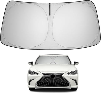Proadsy 2026 Upgrade Front Windshield Sun Shade Foldable Sunshade Protector Custom Fit 2019-2025 ES Sedan Accessories