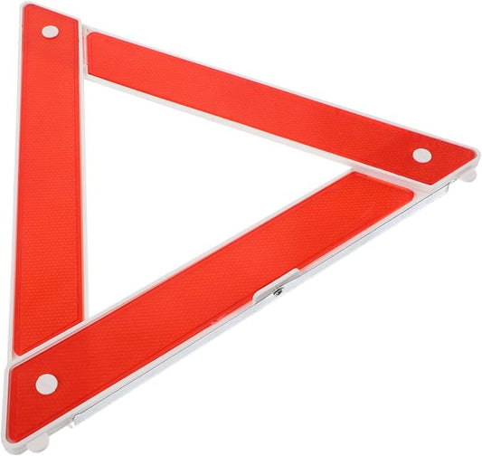 ULTECHNOVO Portable Emergency Warning Triangle Reflector Sign for Roadside Safety Foldable Traffic Alert Tool for Cars and Trucks Durable and Construction