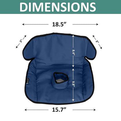Lynmark® Potty Training Car Seat Protector Cover - Waterproof Soft Piddle Pads for Toddlers and Baby Carseat - Travel-Friendly Universal Washable Liner Mat for Spills, Nappy Leaks, Accidents - Navy