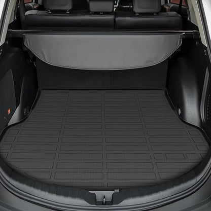 Floor Mats for Toyota RAV4 2013 2014 2015 2016 2017 2018, for RAV4 LE,XLE,XLE Premium,Adventure,TRD Off-Road Floor Mats(NOT for EV,Hybrid,Prime), 1st&2nd Row &Cargo Mat, TPE Non-Slip Car Accessories
