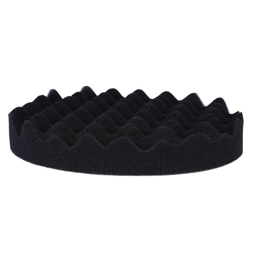 7inch(180mm) Car Sponge Buffing Pad Soft Wave Foam Pad Polishing Sponge Pads Kit for Car Polisher-4Pack
