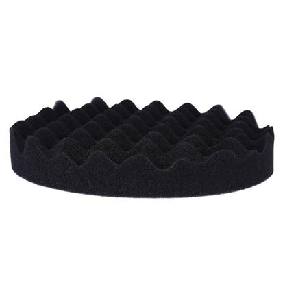 7inch(180mm) Car Sponge Buffing Pad Soft Wave Foam Pad Polishing Sponge Pads Kit for Car Polisher-4Pack