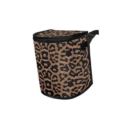 senya Car Trash Can Car Garbage Can Car Waste Basket,Cheeteh Leopard Print Leak-Proof Car Trash Bin, Car Trash Hanging Car Accessories Interior Car Organizer Bag