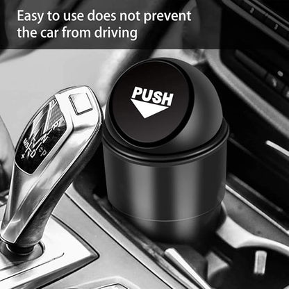 INKULTURE Mini Car Trash Bin Can Holder Dustbin - Black (L 17 x W 6.5 cms) | Pack of 01