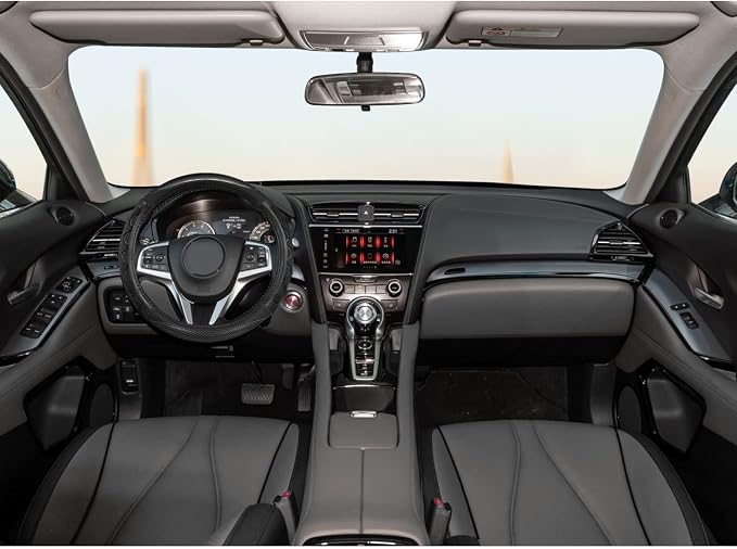 GIANT PANDA Steering Wheel Cover for Acura RDX and MDX, Car Steering Wheel Cover for Acura TLX and TL - Gray