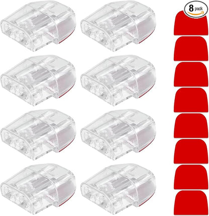 8 PCS Deer Whistles for Car, Deer Warning Device with Adhesive Tapes to Avoid Collisions, Animal Alert Horn Road Safety Whistle for SUVs Trucks Motorcycles, Car Accessories (Transparent)