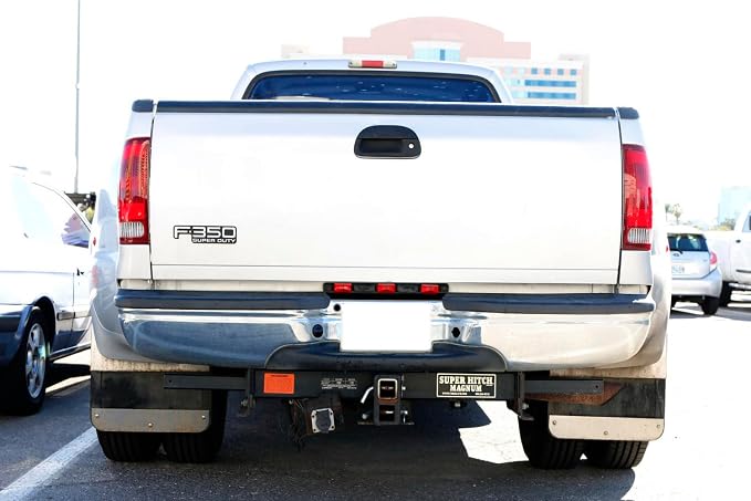 iJDMTOY OEM-Spec Red Lens 9-LED Rear Truck Bed Mounted Center Tailgate Running Light Bar, Compatible with 1999-2010 Ford F-250 F-350 F-450 DRW, Also Fit Other Truck/Pickup