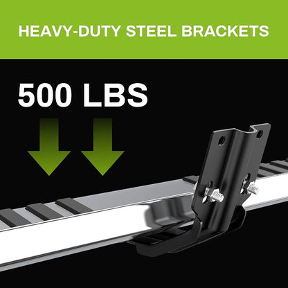 Side Step Nerf Bar Running Board Replacement for 1999-2016 Ford F250 F350 Super Duty Crew Cab(4 Full Size Door), 6 Inch Step Pad Design, Stainless Steel