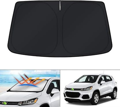 KUST Windshield Sun Shade for 2013-2023 Chevrolet/Chevy Trax LS/LT/LTZA Accessories Window Sun Visor Protector Foldable Blocks UV Rays Keep Cars Cooler
