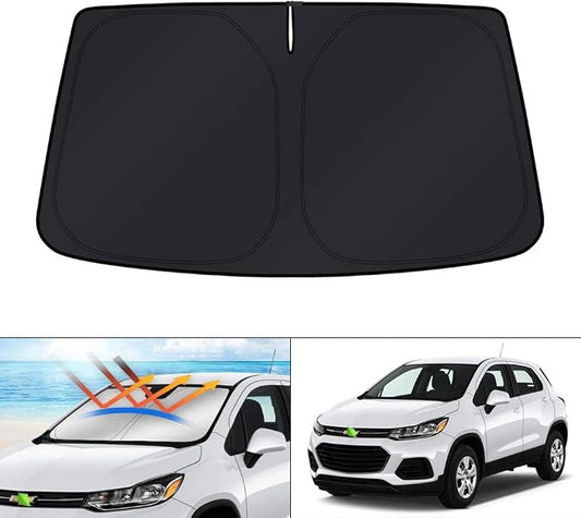 KUST Windshield Sun Shade for 2013-2023 Chevrolet/Chevy Trax LS/LT/LTZA Accessories Window Sun Visor Protector Foldable Blocks UV Rays Keep Cars Cooler