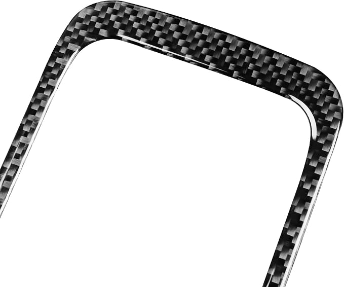 Real Premium Carbon Fiber Fit for Chevy Silverado/GMC Sierra 1500 2014-2018 for 2500/3500HD 2015-2019 Car Center armrest Storage Box Frame Trim Decals Sticker Auto Interior Accessories Cover Black