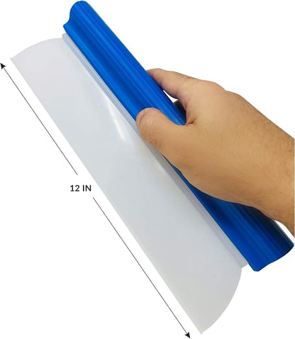 Silicone Car Window Squeegee for Boat Windshields, RVs, and Auto Cleaning, Water Blade Wiper and Cleaner for Glass, Mirrors, and Shower Doors
