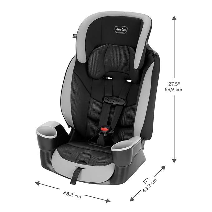 Evenflo Maestro Sport Booster Car Seat (Granite Gray)