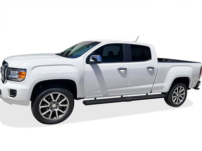 APS Running Boards (Nerf Bars Side Steps Step Bars) Compatible with Chevy Colorado GMC Canyon 2015-2026 Crew Cab 6ft Bed (Black Powder Coated 6 inches Wheel to Wheel)