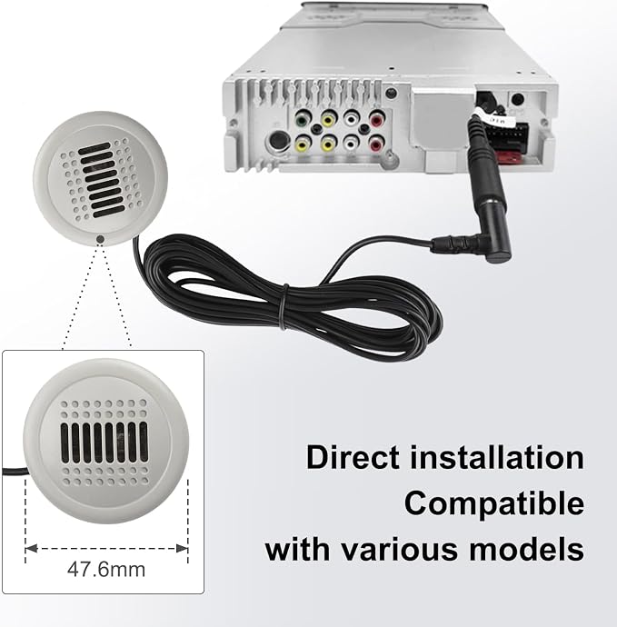 3.5MM Microphone Mic Car Audio Wired for Android Radio Navigation External Extension Cable 300CM for BNW and Other Models