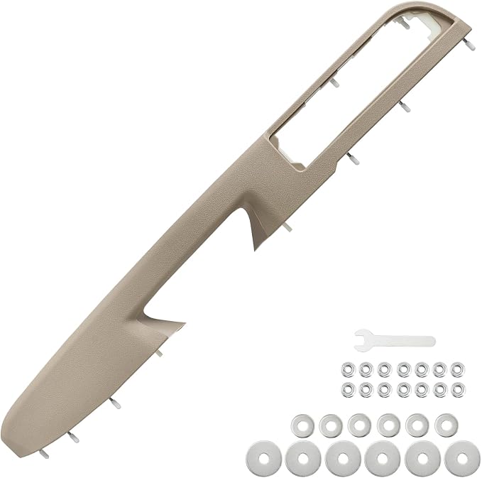 80995 Upgraded Door Armrest Repair Front Right Side Door Panel Handle Beige Compatible with 2010-2014 Chevy Silverado Suburban Avalanche Tahoe,GMC Sierra Yukon Replaces 84127327