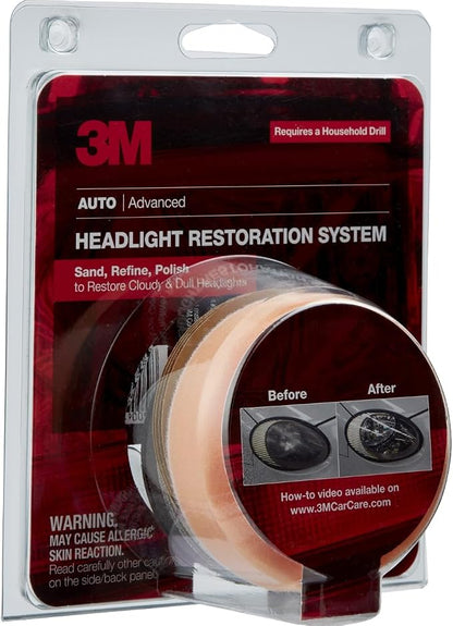 3M Headlight Lens Restoration System, 39008, 1 Kit