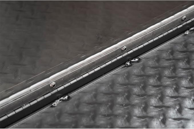 Buyers Products 1705120 Diamond Tread Aluminum Underbody Truck Tool Box, 18 x 24 x 48, Made in USA, .100 in. Thick, Corrosion Resistant, Locking Compression Latch, Secure Storage for Work Trucks